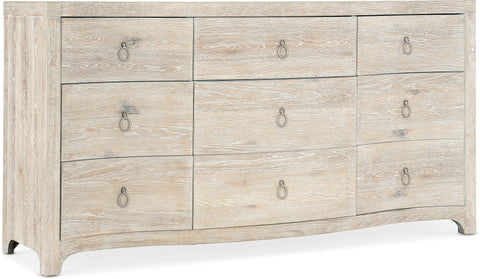 Hooker Furniture Bedroom Serenity Harbour Nine Drawer Dresser
