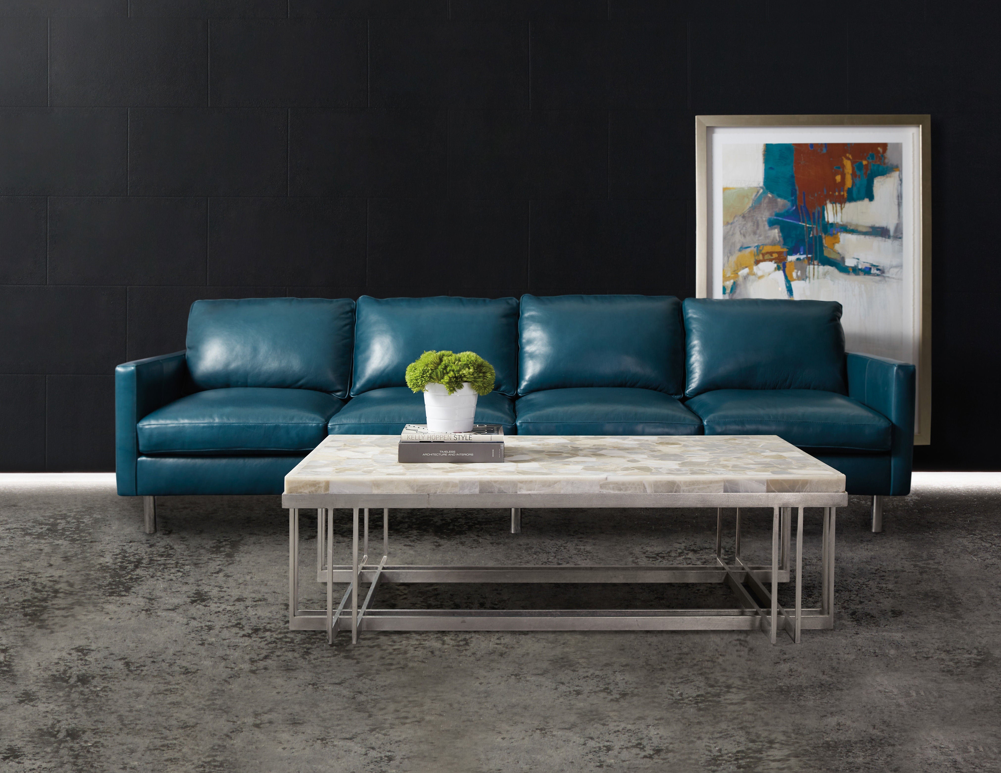 Hooker Furniture Living Room Melange Marin Rectangle Cocktail Table