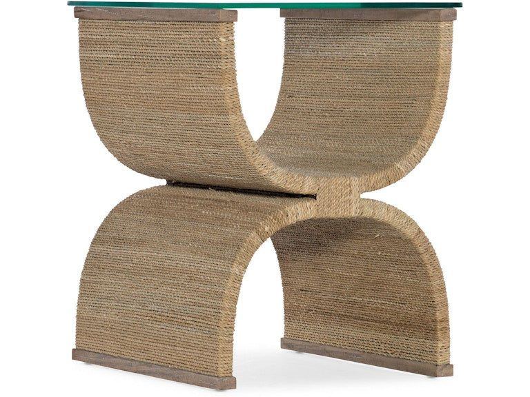 Hooker Furniture Living Room Melange Lenny Woven End Table