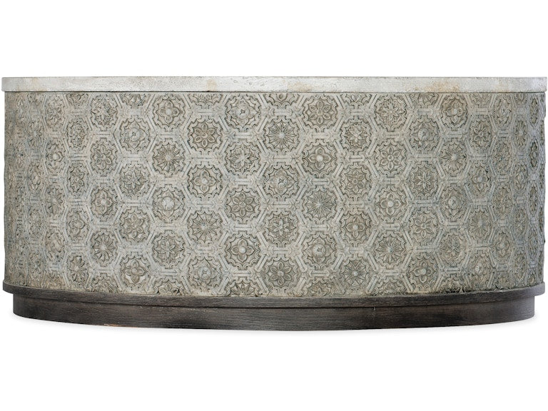 Hooker Furniture Living Room Melange Greystone Round Cocktail Table