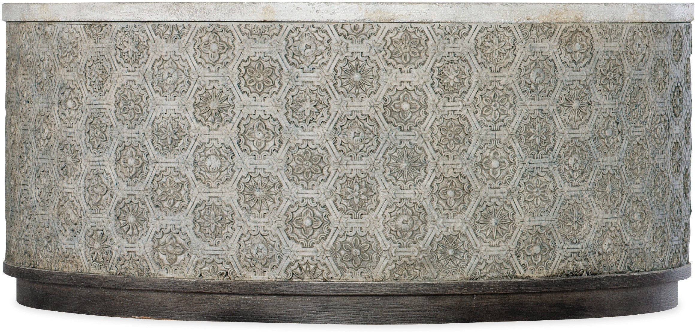 Hooker Furniture Living Room Melange Greystone Round Cocktail Table