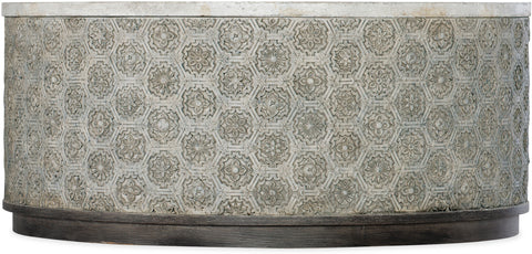Hooker Furniture Living Room Melange Greystone Round Cocktail Table