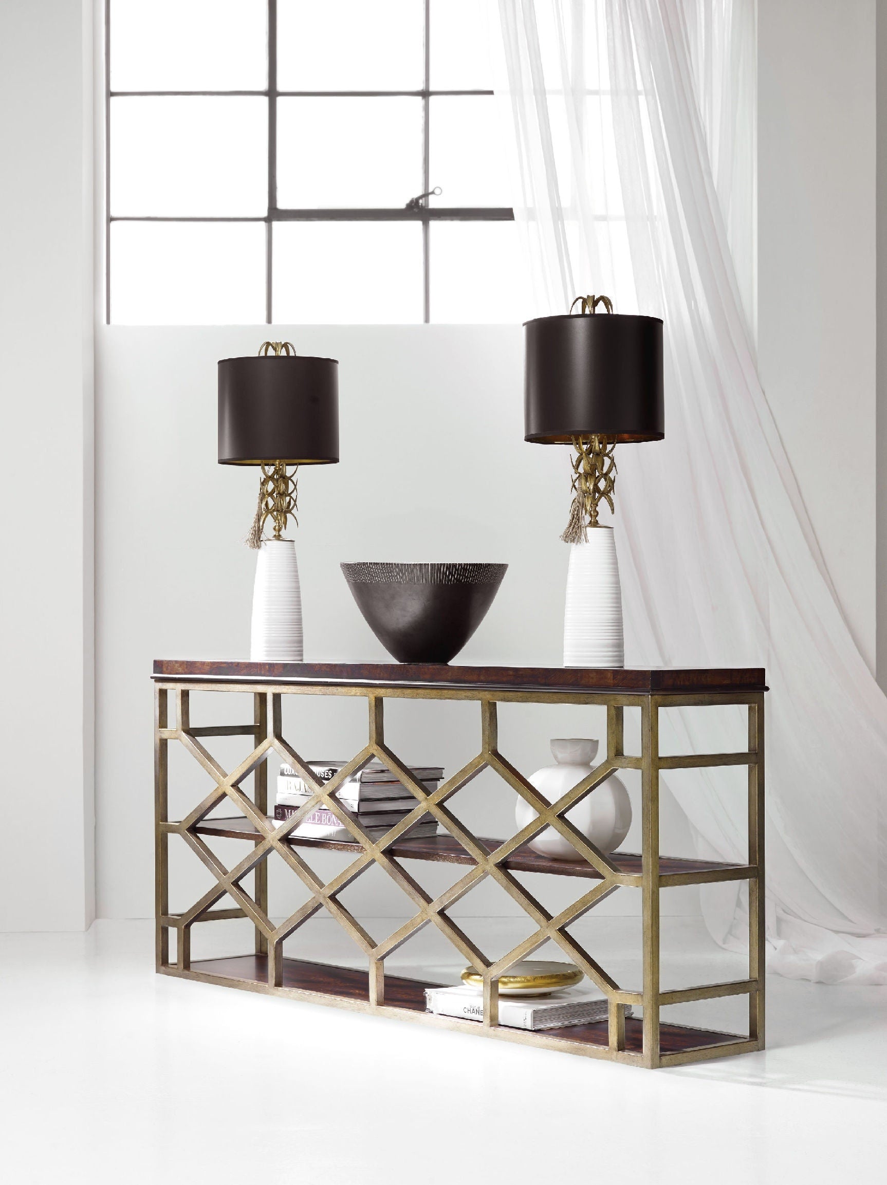 Hooker Furniture Living Room Melange Giles Console Table