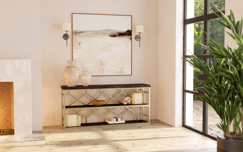 Hooker Furniture Living Room Melange Giles Console Table