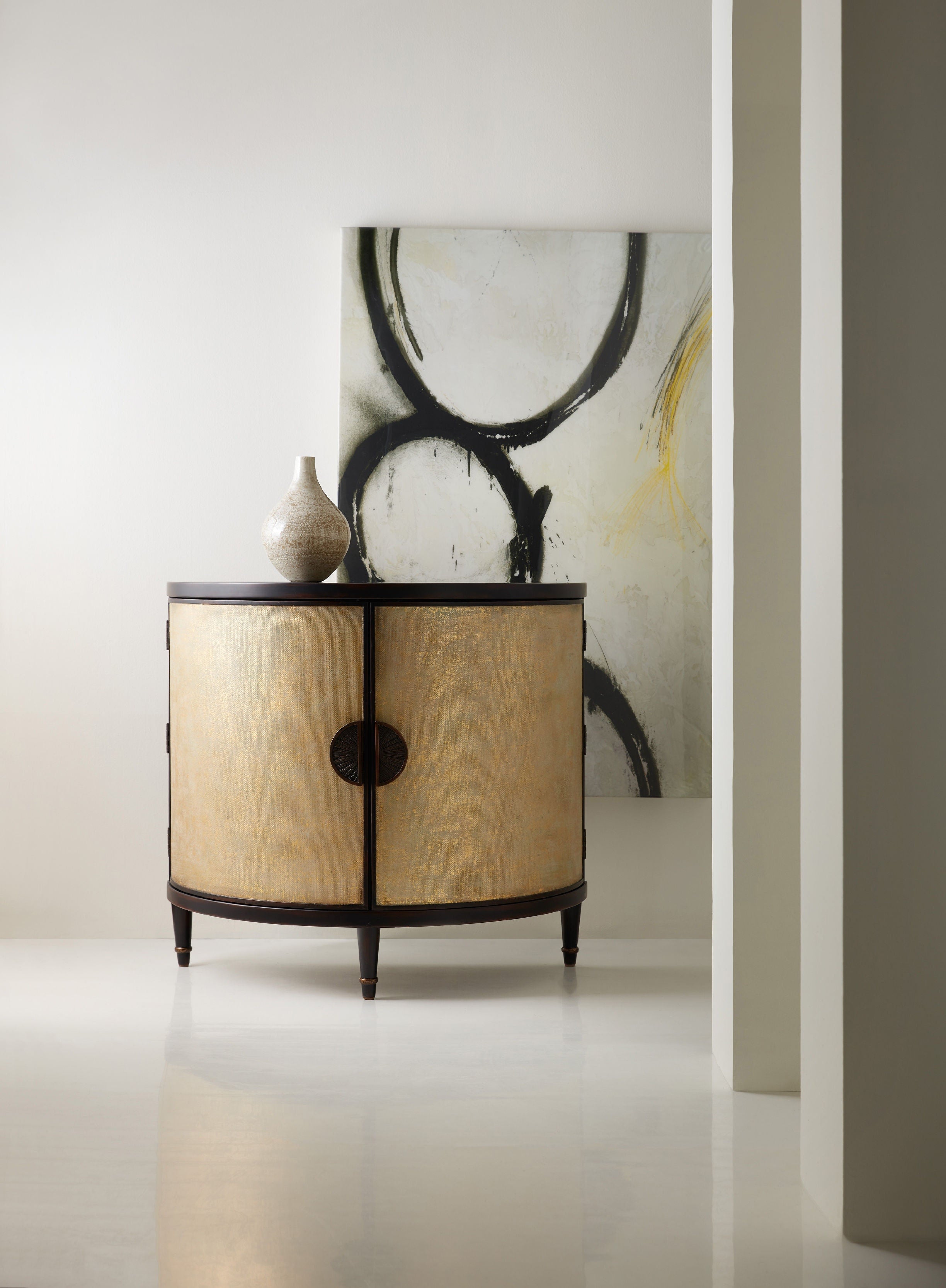 Hooker Furniture Living Room Melange Em Demilune Accent Chest