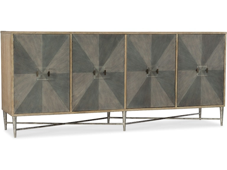 Hooker Furniture Living Room Melange Zola Four-Door Credenza