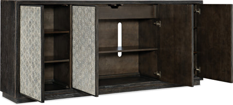 Hooker Furniture Living Room Melange Greystone Four-Door Credenza