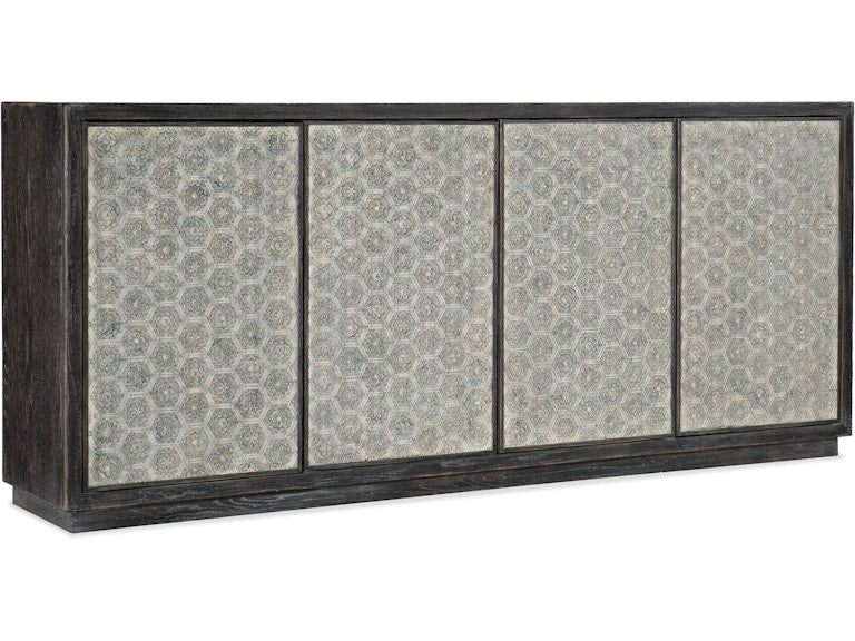 Hooker Furniture Living Room Melange Greystone Four-Door Credenza