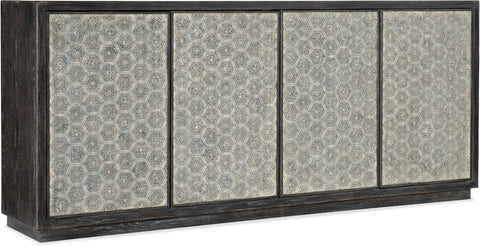 Hooker Furniture Living Room Melange Greystone Four-Door Credenza