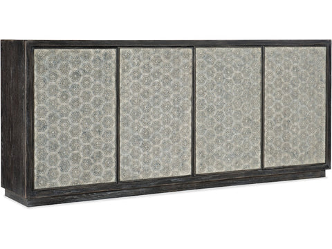 Hooker Furniture Living Room Melange Greystone Four-Door Credenza