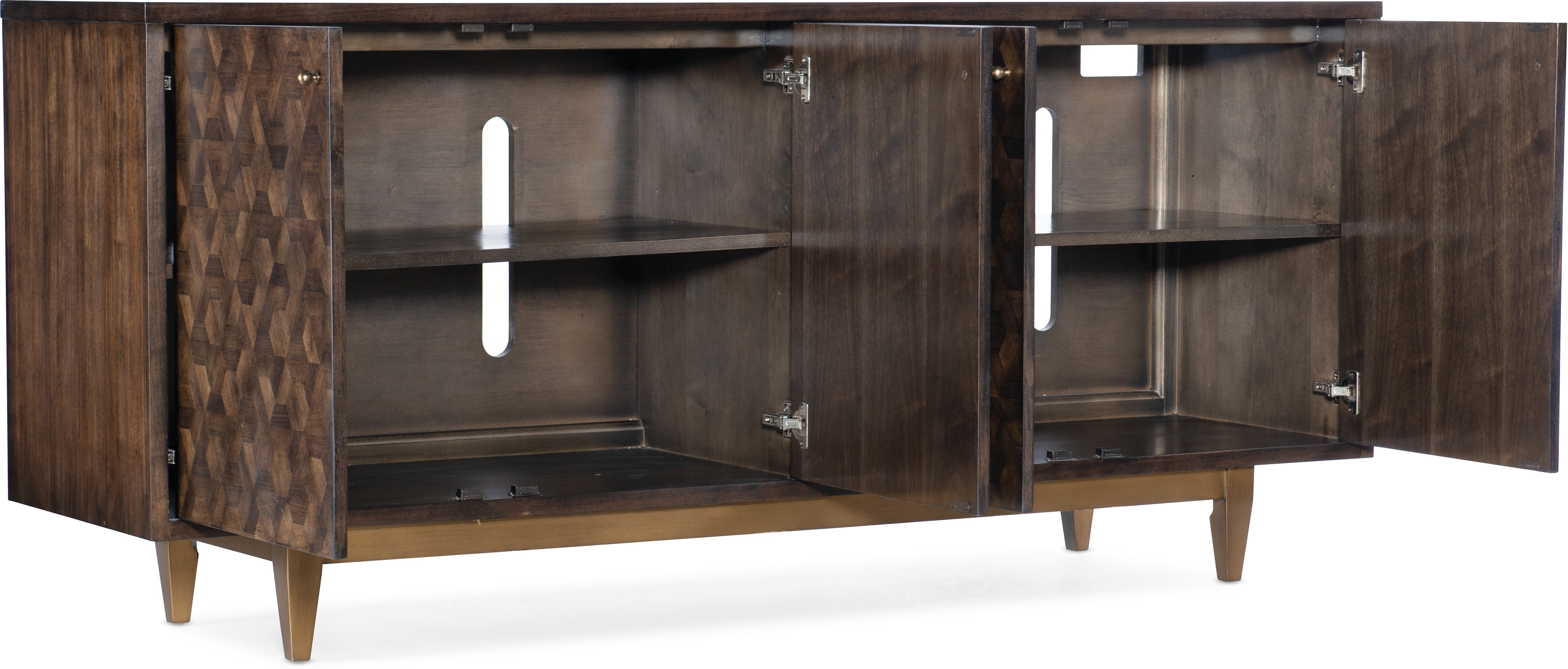 Hooker Furniture Living Room Melange Alpine Four-Door Credenza
