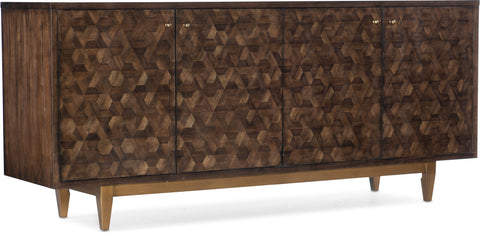 Hooker Furniture Living Room Melange Alpine Four-Door Credenza