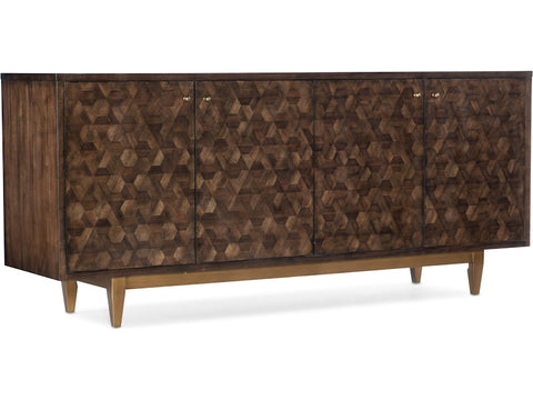 Hooker Furniture Living Room Melange Alpine Four-Door Credenza