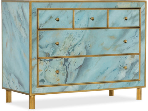 Hooker Furniture Living Room Melange Sorrell Five-Drawer Chest