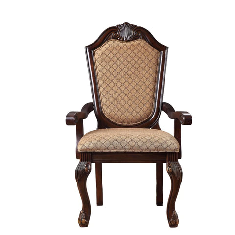 Chateau De Ville Fabric & Espresso Chair Model 64078A By ACME Furniture