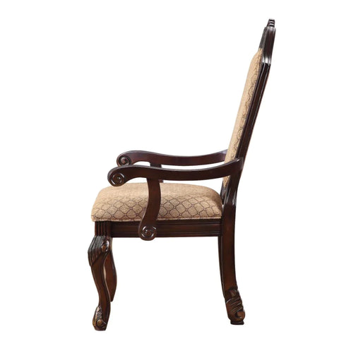 Chateau De Ville Fabric & Espresso Chair Model 64078A By ACME Furniture