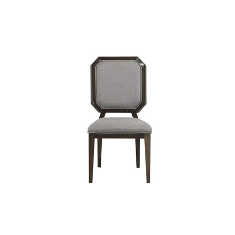 Selma Gray Fabric & Tobacco Side Chair Model 64092 By ACME Furniture