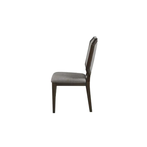 Selma Gray Fabric & Tobacco Side Chair Model 64092 By ACME Furniture