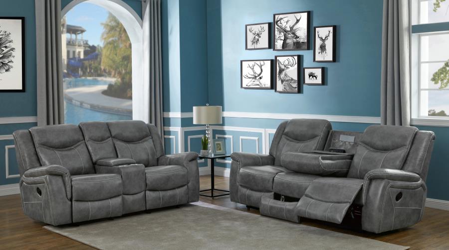 Coaster Conrad 2-piece Living Room Set Grey Model 650354-S2