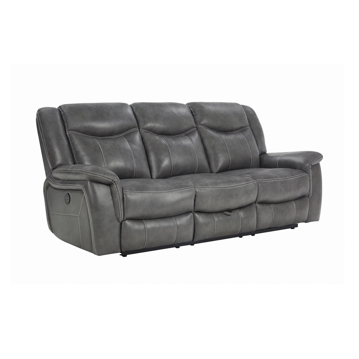 Coaster Conrad Upholstered Motion Sofa Cool Grey Model 650354