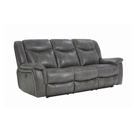 Coaster Conrad Upholstered Motion Sofa Cool Grey Model 650354