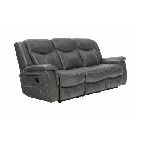 Coaster Conrad Upholstered Motion Sofa Cool Grey Model 650354