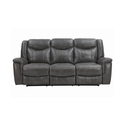 Coaster Conrad Upholstered Motion Sofa Cool Grey Model 650354