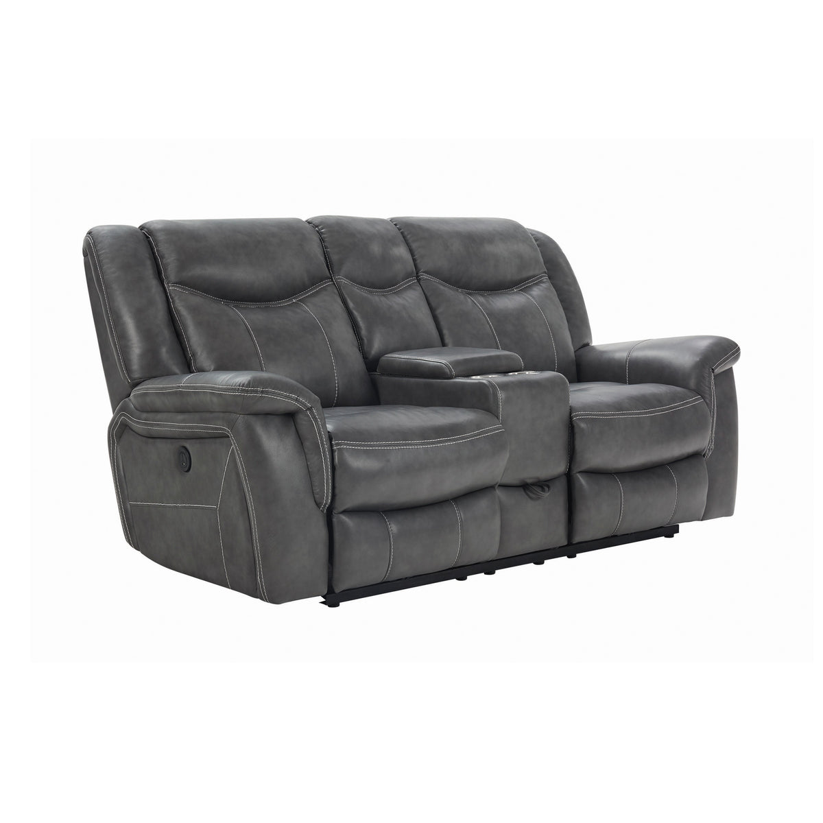 Coaster Conrad Upholstered Motion Loveseat Cool Grey Model 650355