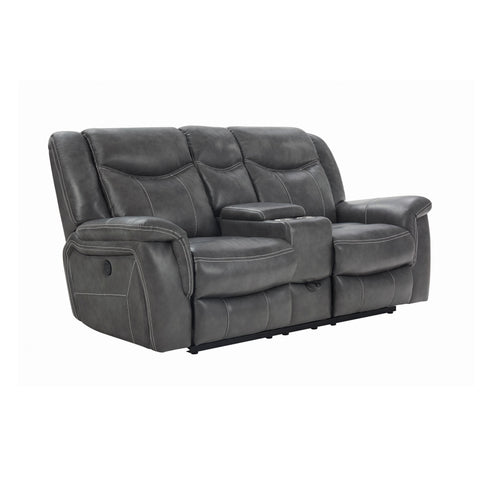 Coaster Conrad Upholstered Motion Loveseat Cool Grey Model 650355