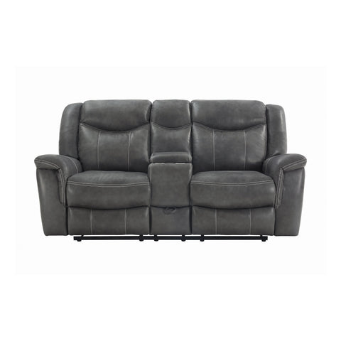 Coaster Conrad Upholstered Motion Loveseat Cool Grey Model 650355