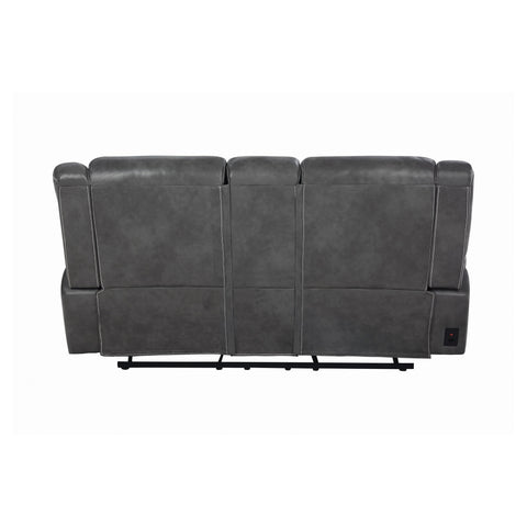 Coaster Conrad Upholstered Motion Loveseat Cool Grey Model 650355