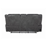 Coaster Conrad Upholstered Motion Loveseat Cool Grey Model 650355