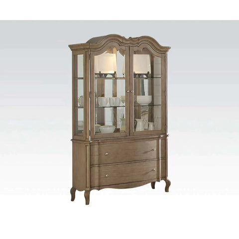 Chelmsford Antique Taupe Hutch & Buffet Model 66054 By ACME Furniture