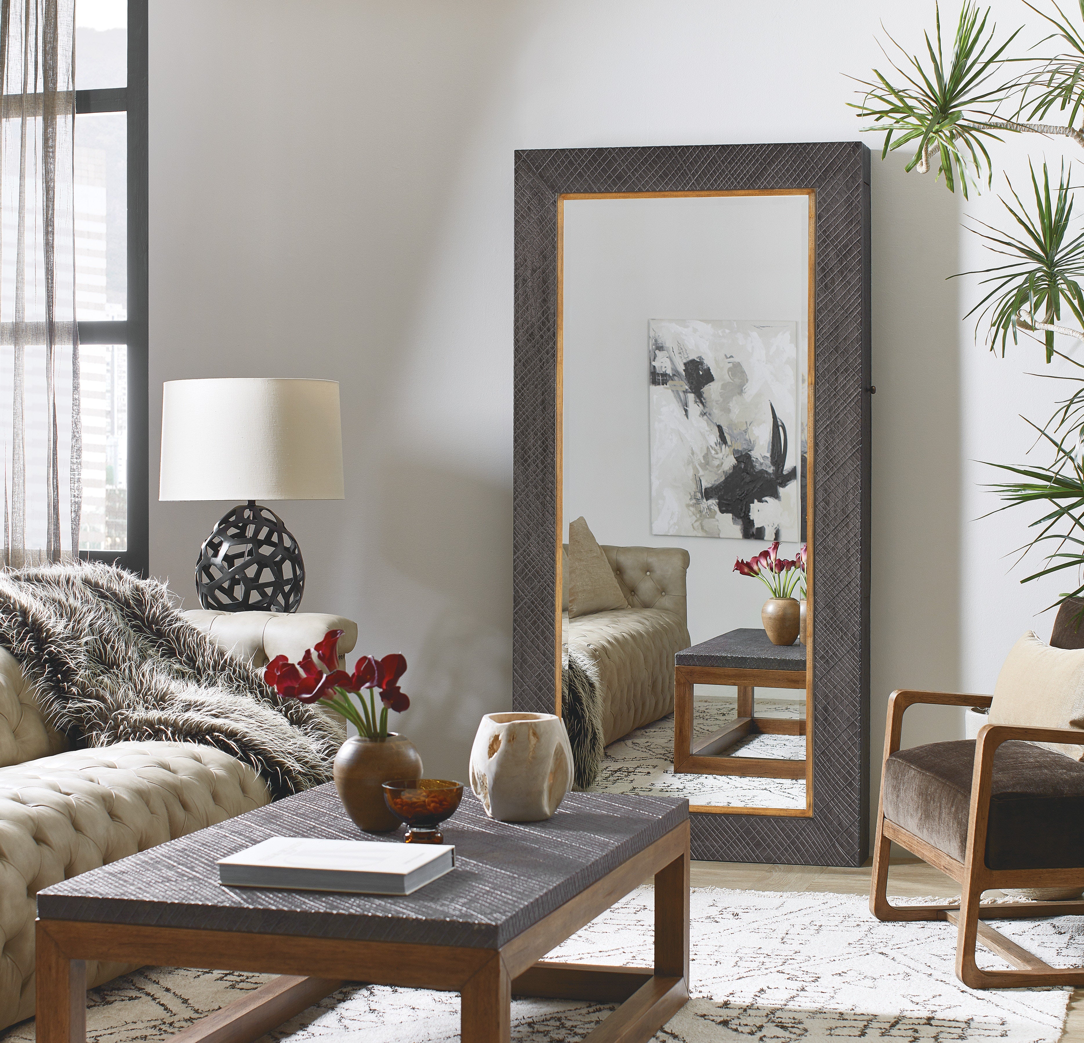 Hooker Furniture Big Sky Floor Mirror w/Jewelry Storage