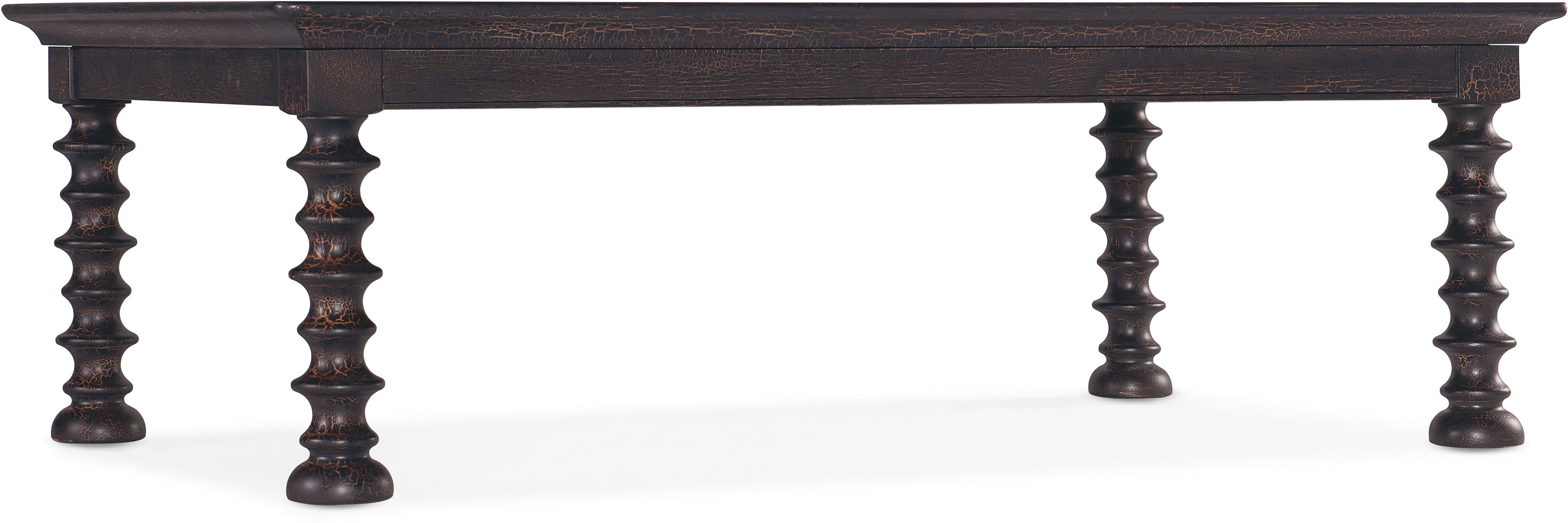 Hooker Furniture Living Room Big Sky Turned Leg Cocktail Table