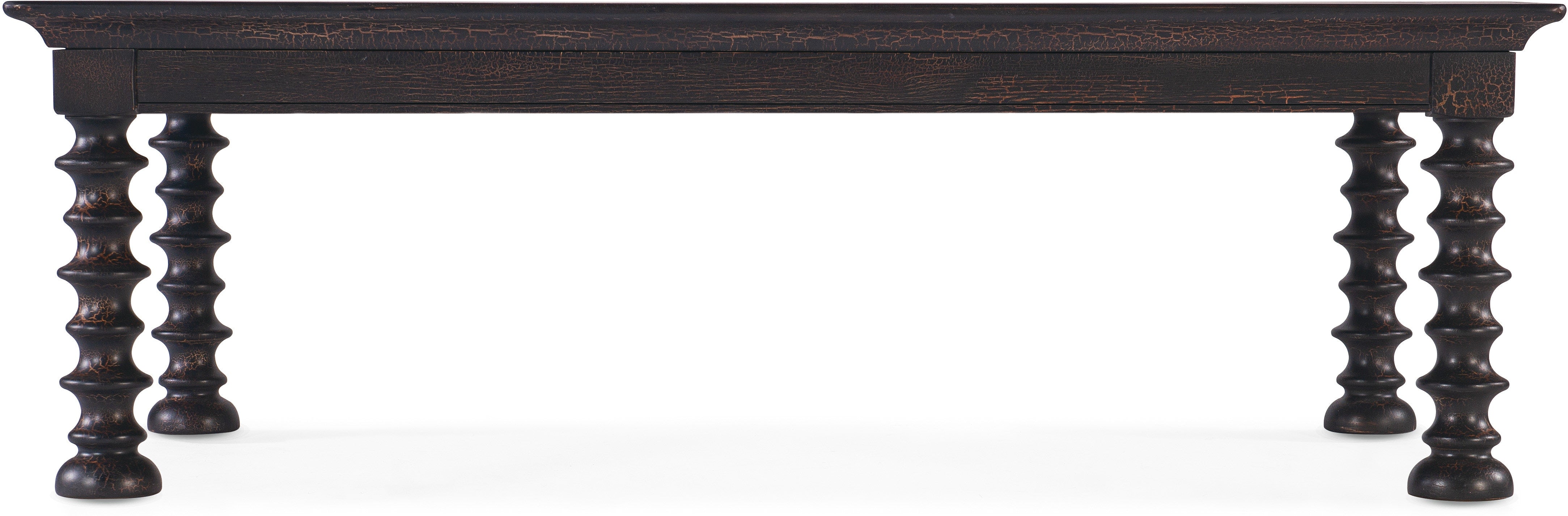 Hooker Furniture Living Room Big Sky Turned Leg Cocktail Table