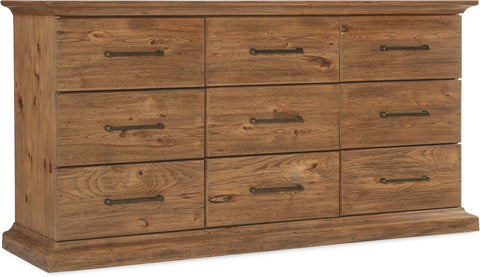 Hooker Furniture Bedroom Big Sky Nine Drawer Dresser
