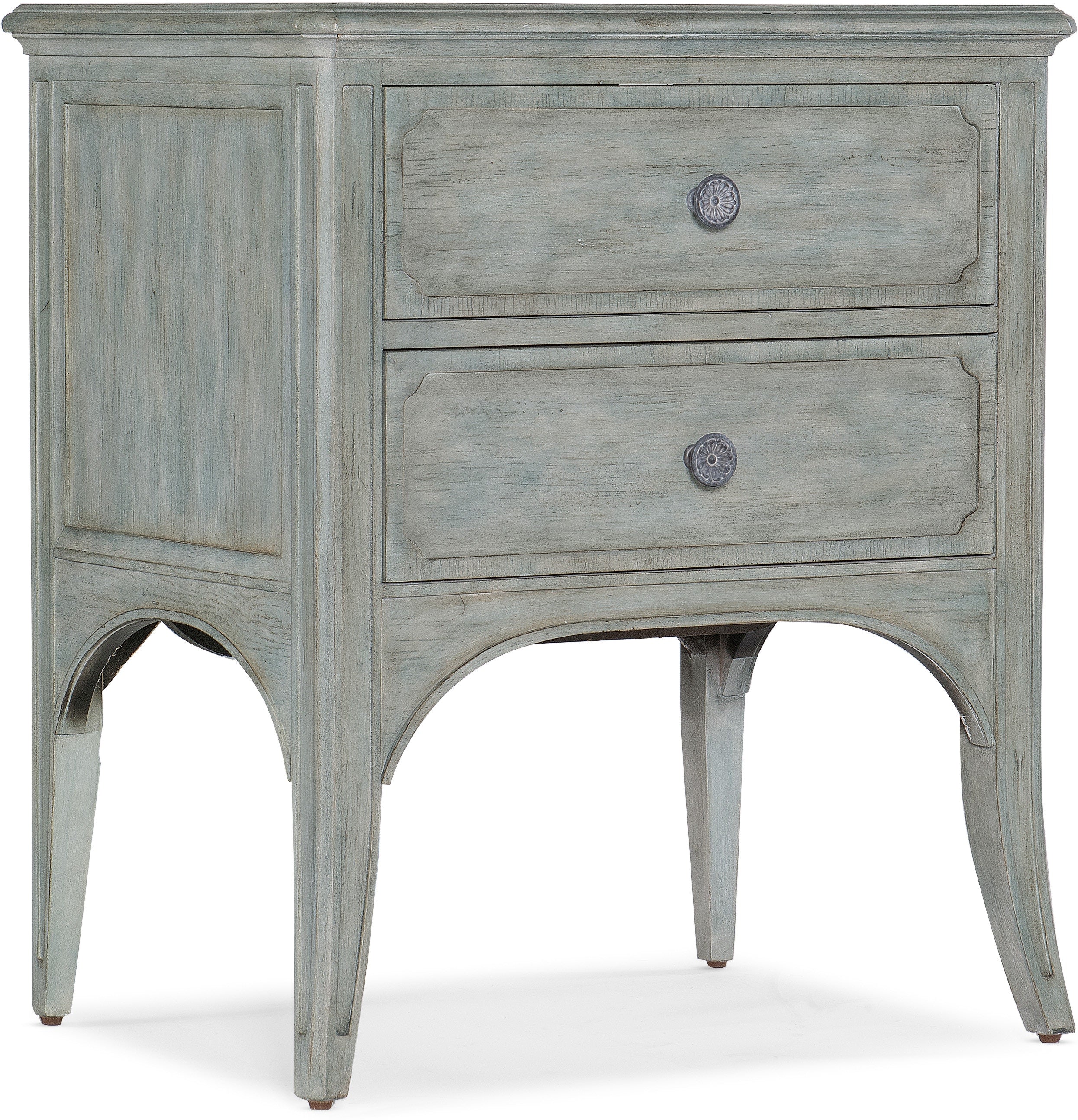 Hooker Furniture Living Room Charleston Two-Drawer Accent Table