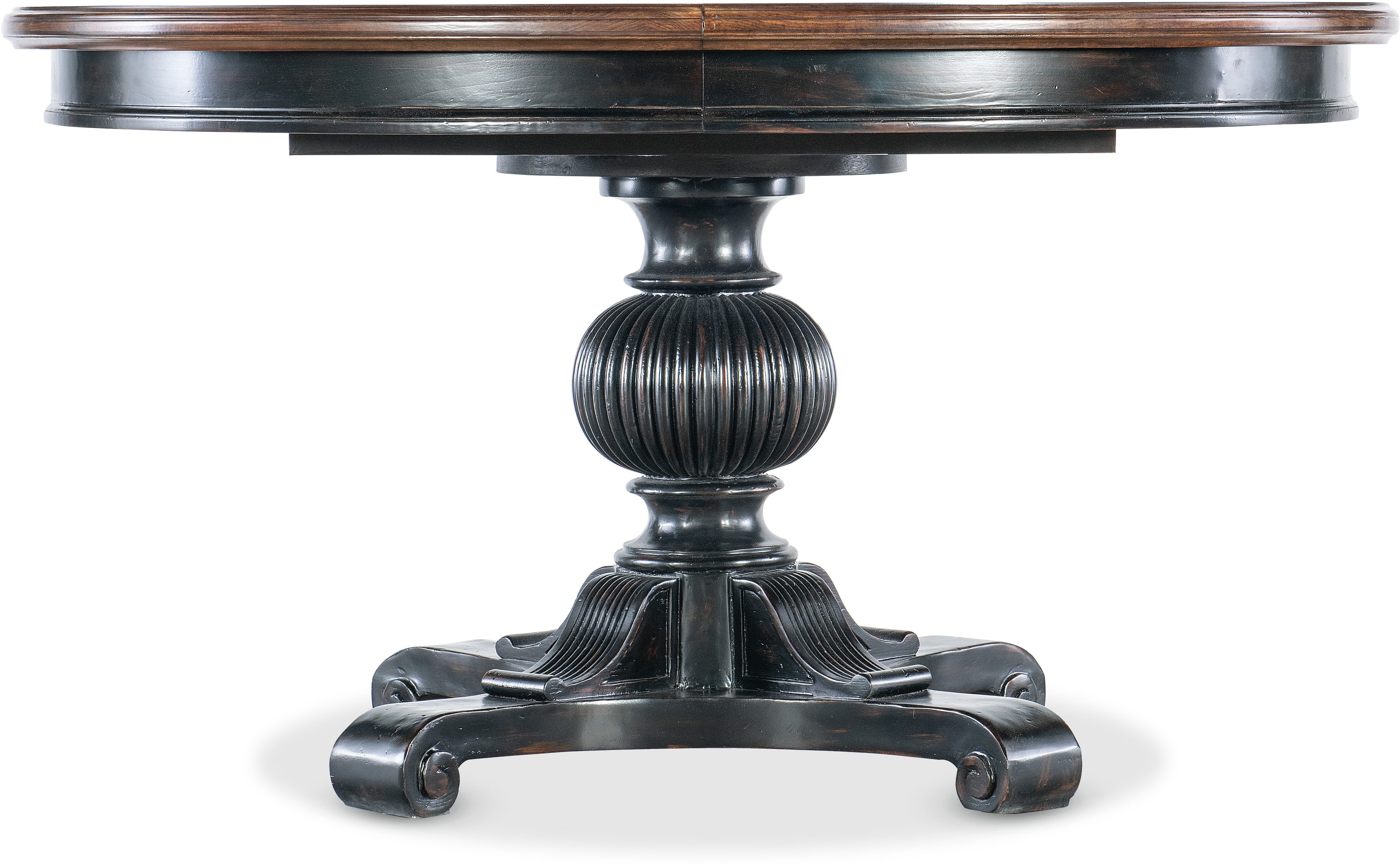 Hooker Furniture Casual Dining Charleston Round Pedestal Dining Table w/1-20in leaf