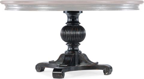 Hooker Furniture Casual Dining Charleston Round Pedestal Dining Table w/1-20in leaf