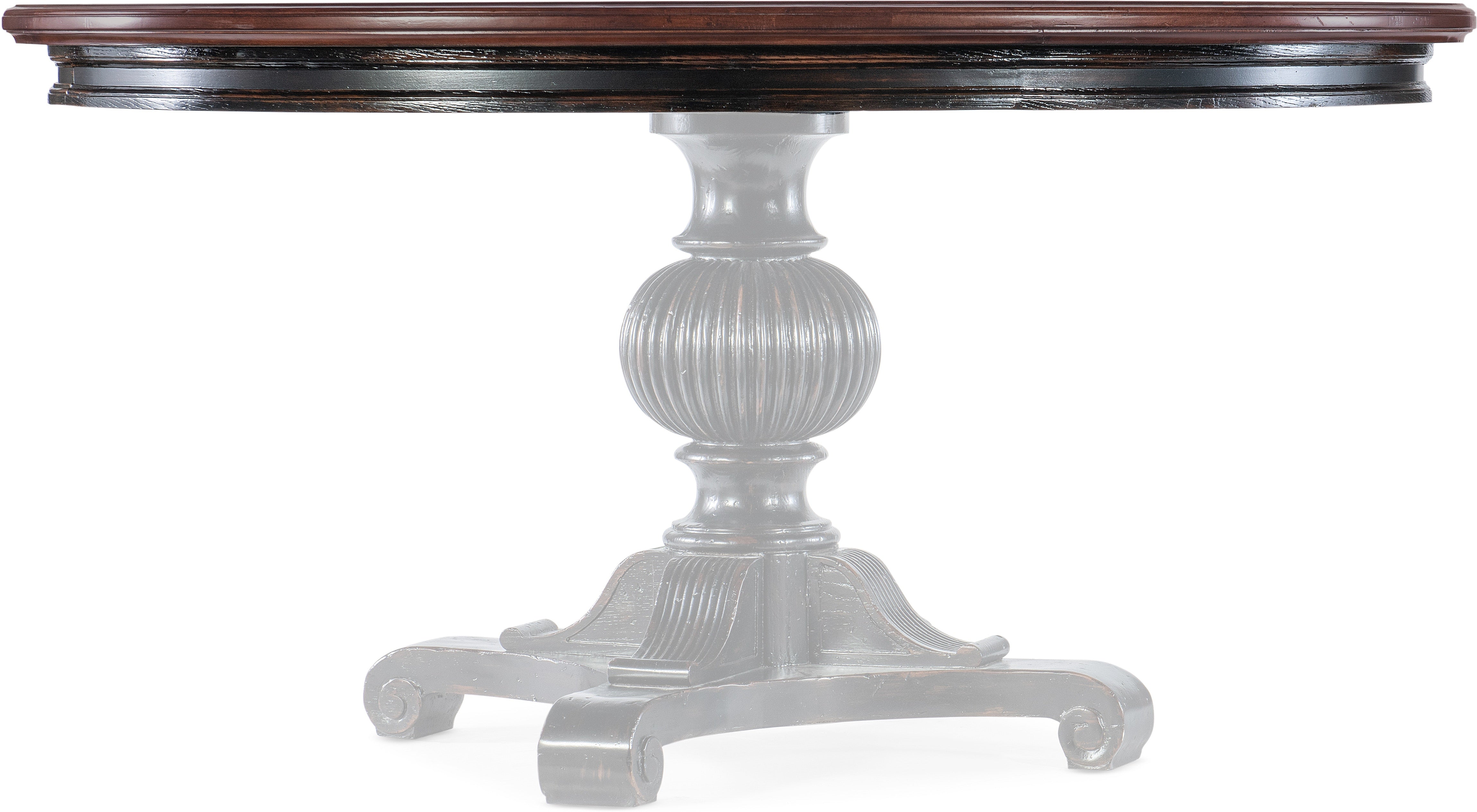 Hooker Furniture Casual Dining Charleston Round Pedestal Dining Table w/1-20in leaf