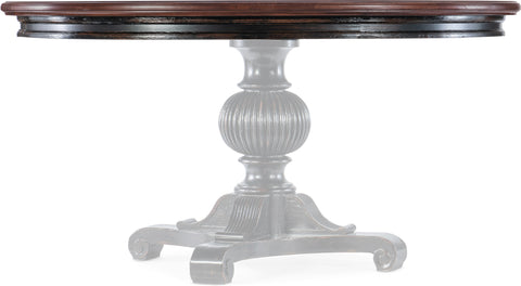 Hooker Furniture Casual Dining Charleston Round Pedestal Dining Table w/1-20in leaf