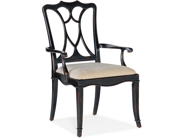 Hooker Furniture Casual Dining Charleston Upholstered Seat Arm Chair-2 per carton/price ea