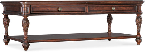 Hooker Furniture Living Room Charleston Rectangle Cocktail Table