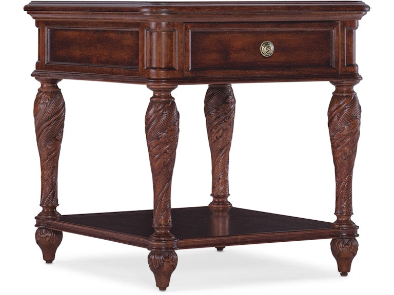 Hooker Furniture Living Room Charleston One-Drawer End Table