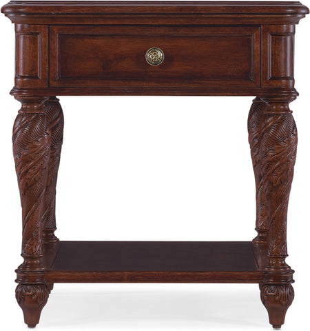 Hooker Furniture Living Room Charleston One-Drawer End Table