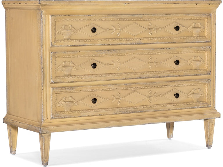 Hooker Furniture Living Room Charleston Three-Drawer Accent Chest