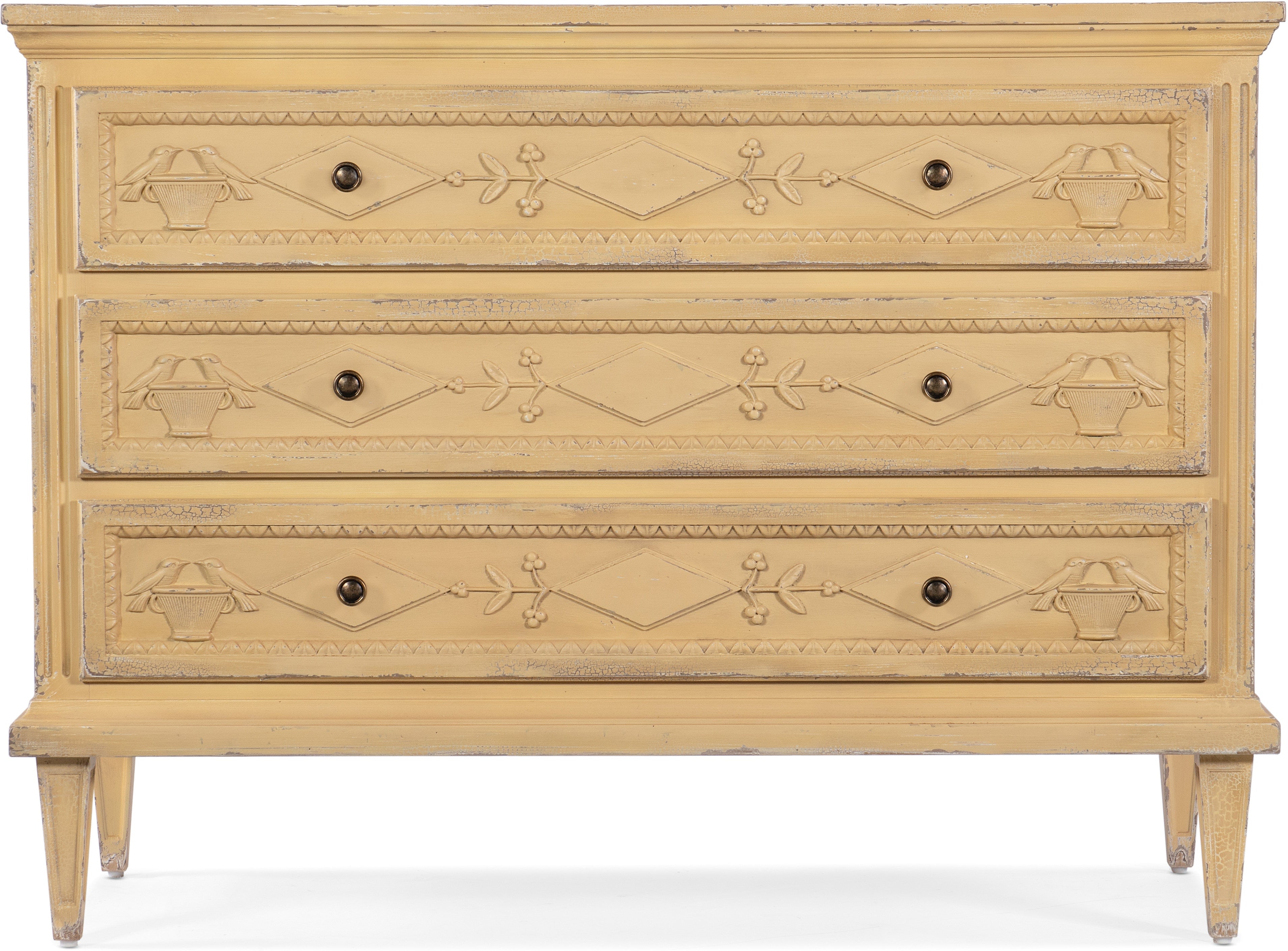 Hooker Furniture Living Room Charleston Three-Drawer Accent Chest