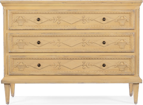 Hooker Furniture Living Room Charleston Three-Drawer Accent Chest