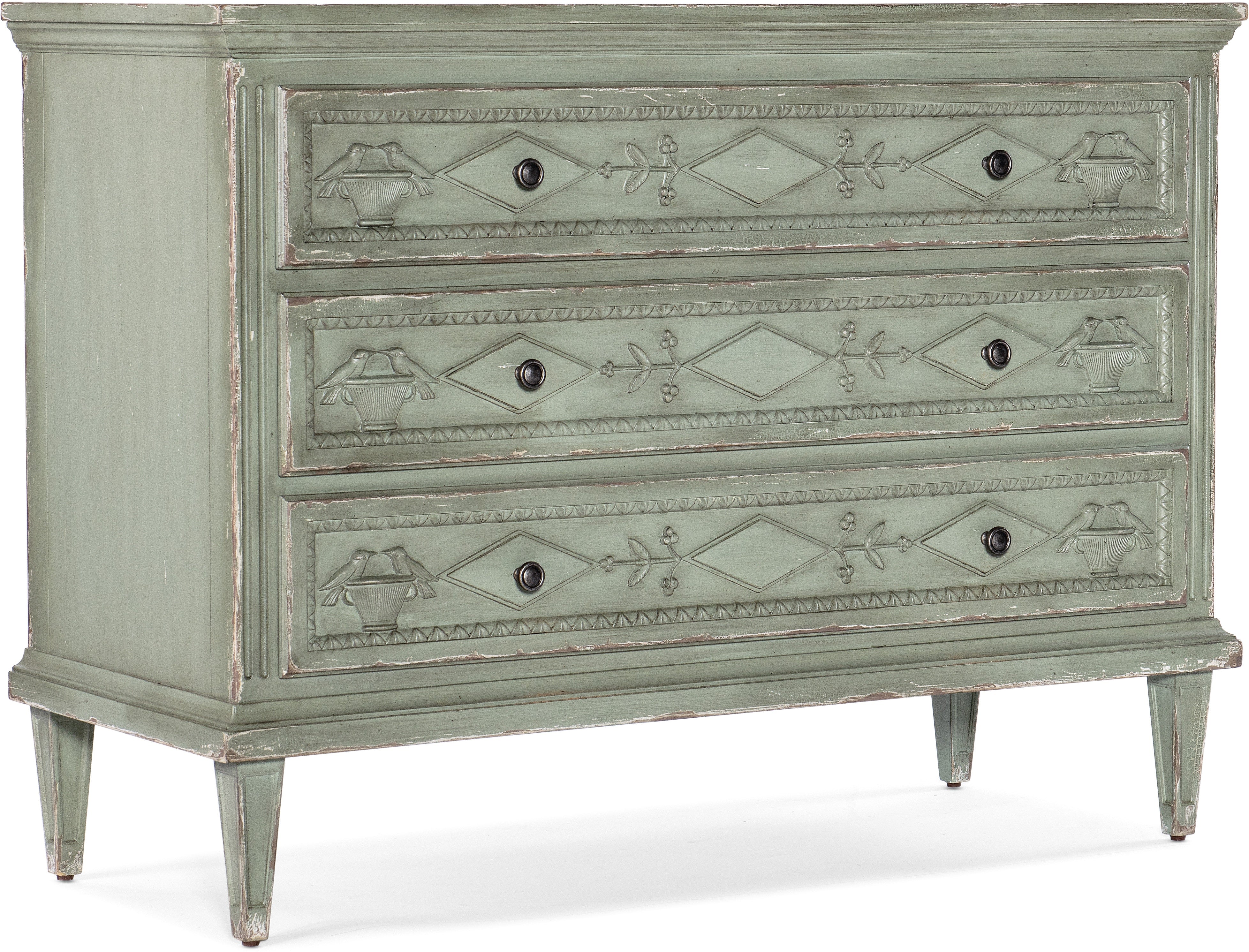 Hooker Furniture Living Room Charleston Three-Drawer Accent Chest